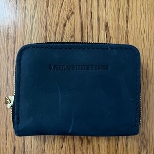 Portland Leather Midnight Black Wallet